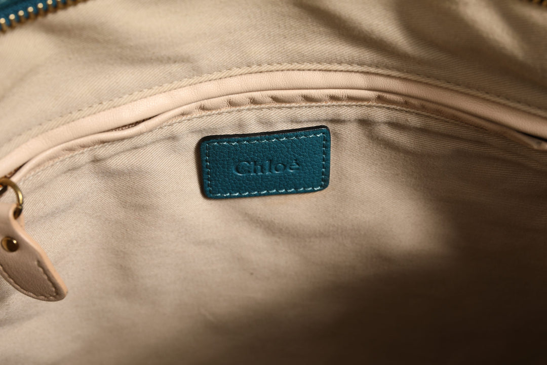 Paraty Bag in Aquamarine Leather Chloé