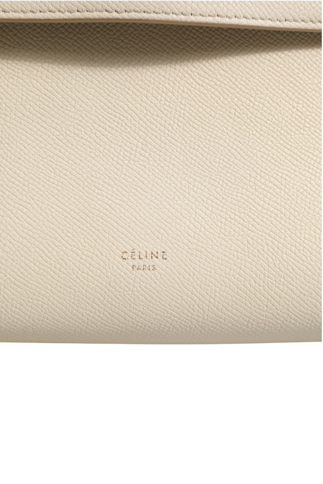 Nano Belt Bag Grained Calfskin Chalk Celine