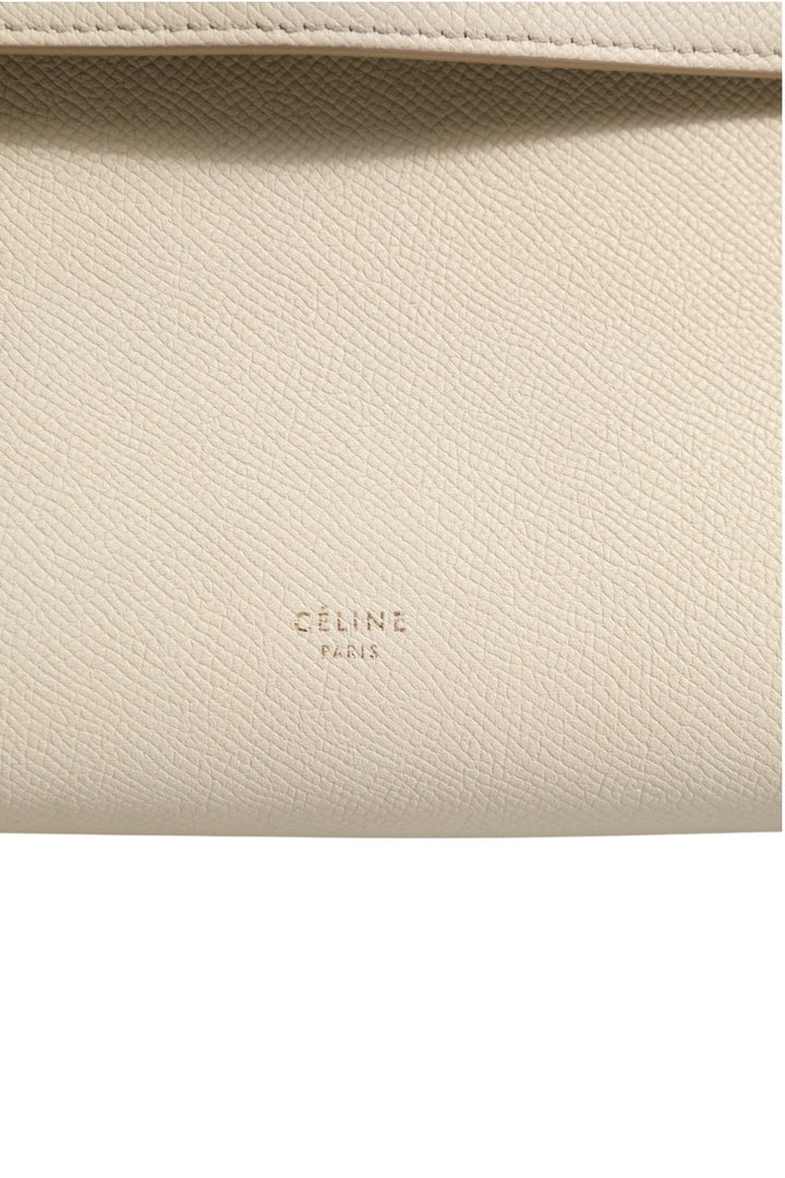 Nano Belt Bag Grained Calfskin Chalk Celine