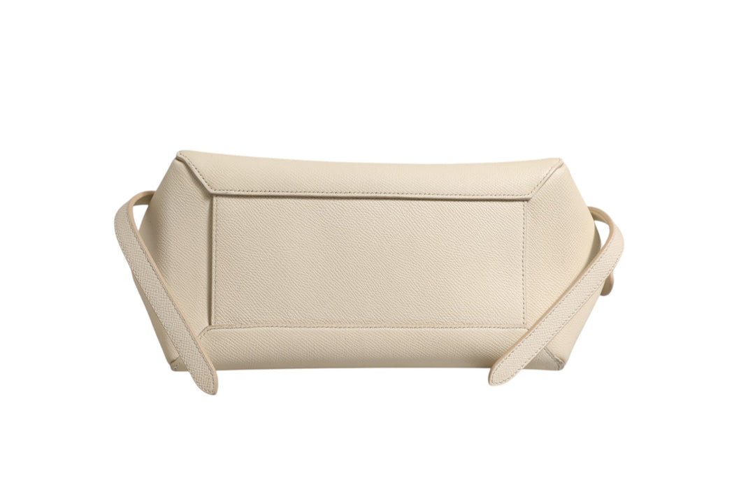 Nano Belt Bag Grained Calfskin Chalk Celine