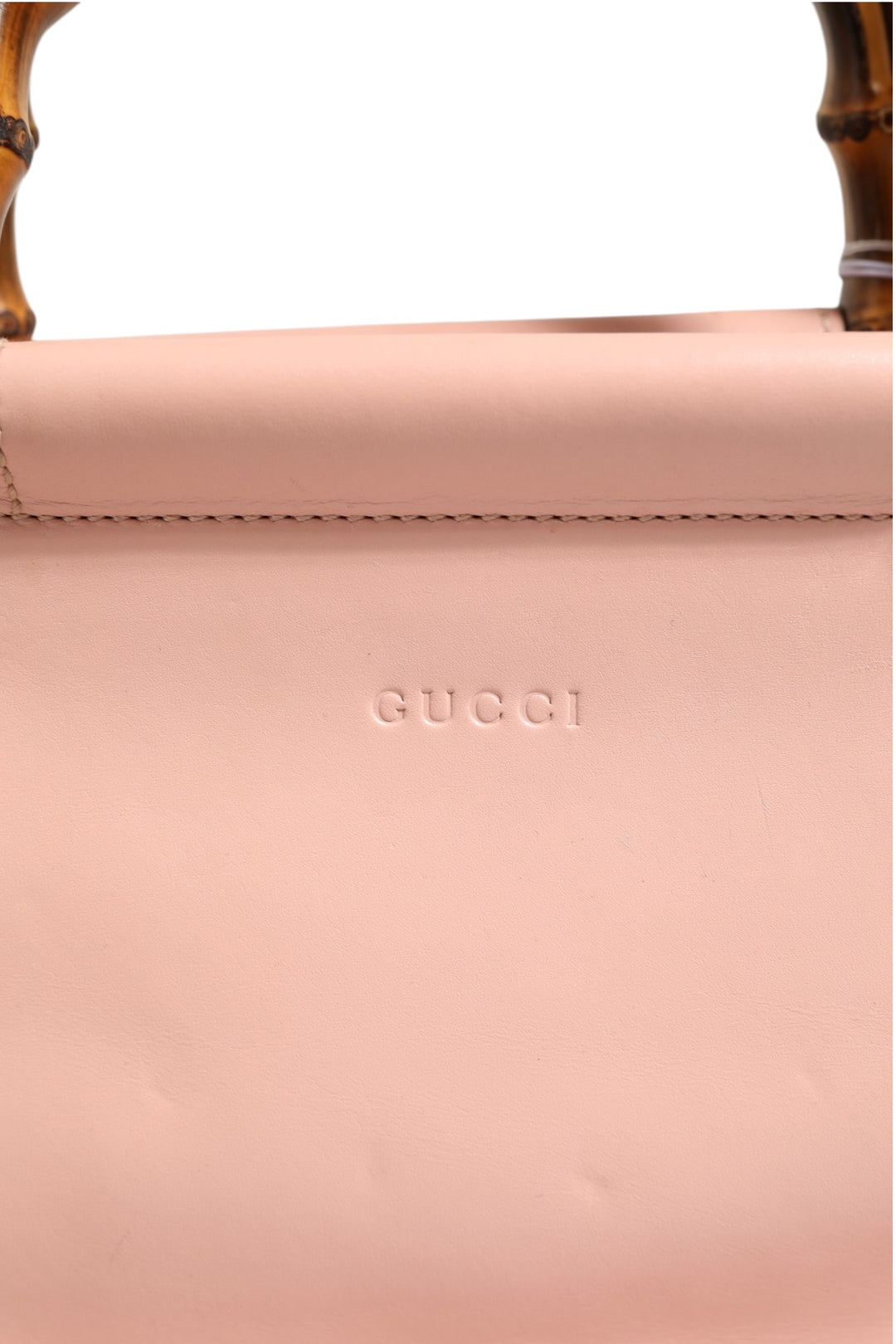 Pink And White Calfskin Small Nymphaea Top Handle Bag Gucci