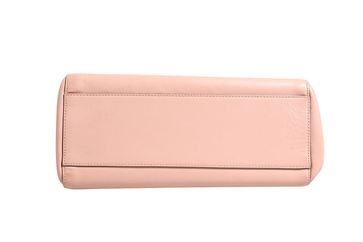 Pink And White Calfskin Small Nymphaea Top Handle Bag Gucci
