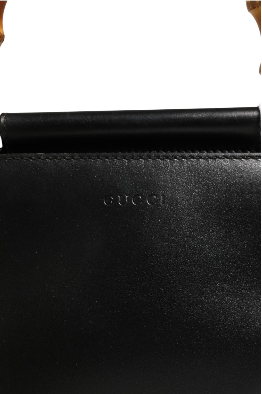 Nymphaea Bamboo Top Handle Leather Bag Gucci