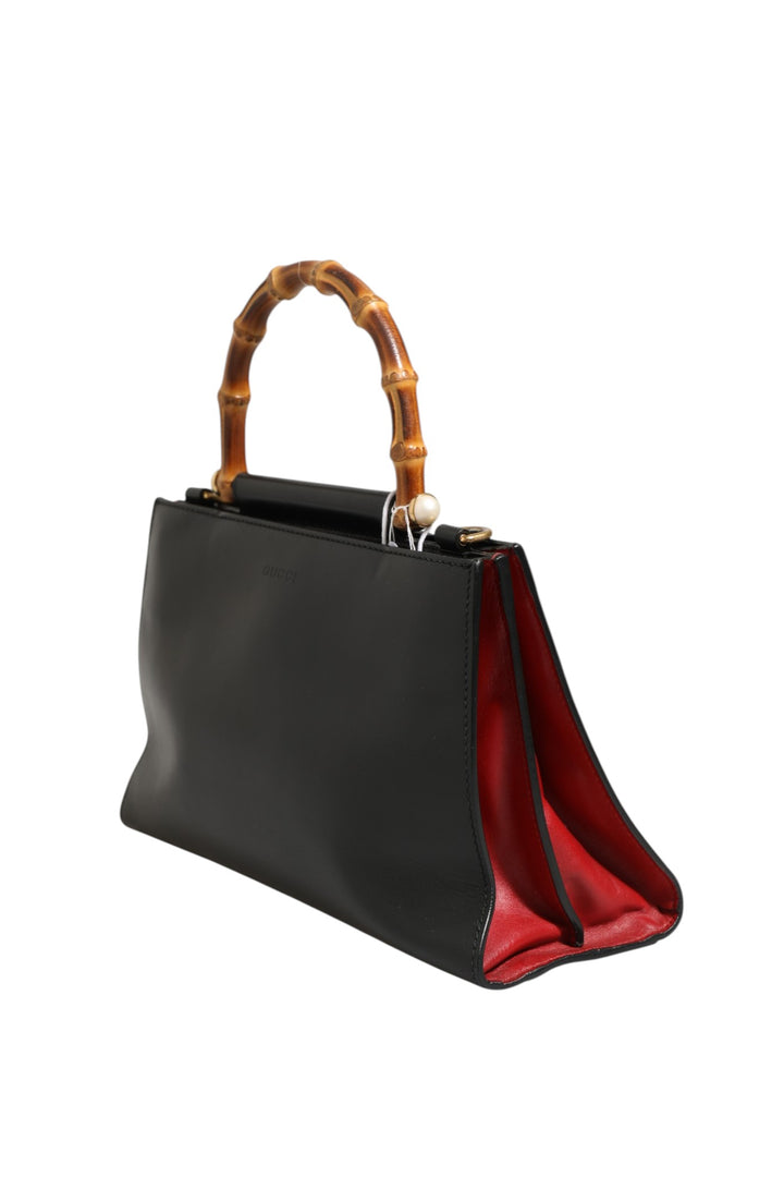 Nymphaea Bamboo Top Handle Leather Bag Gucci