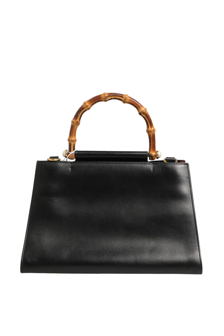 Nymphaea Bamboo Top Handle Leather Bag Gucci