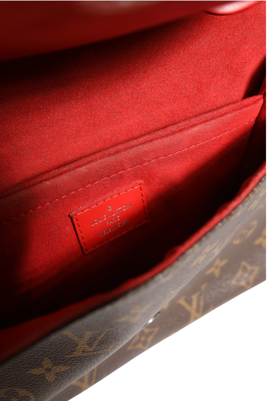 Saint Michel Monogram Epi Shoulder Bag Coquelicot Louis Vuitton