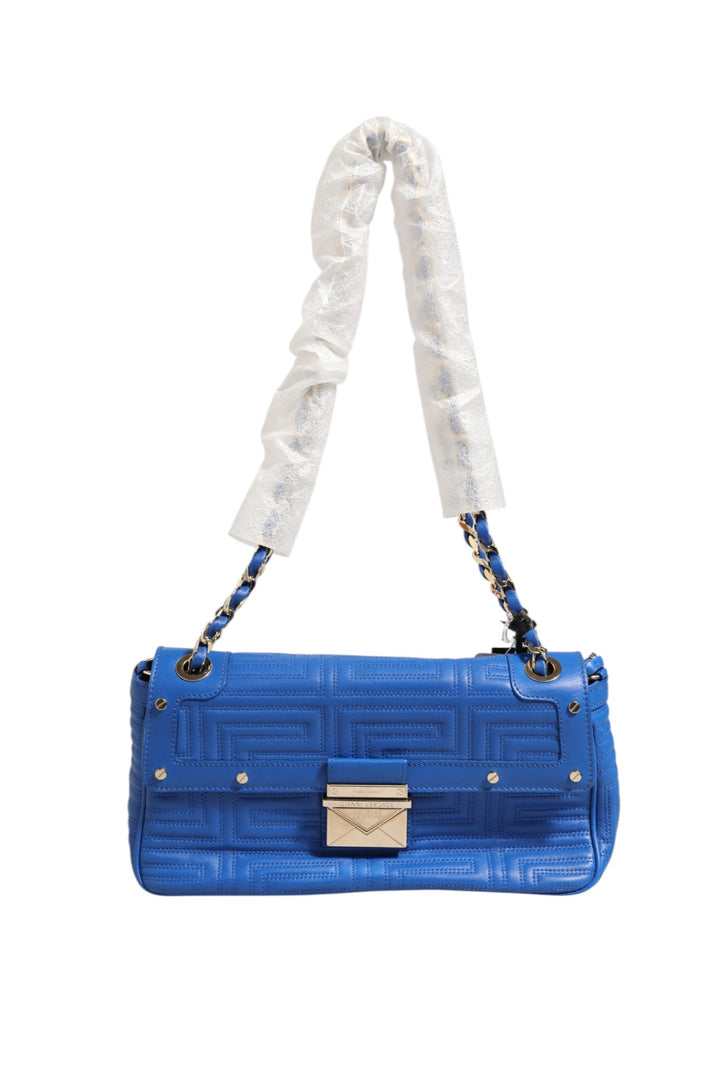 Couture Quilted Leather Shoulder Bag Versace