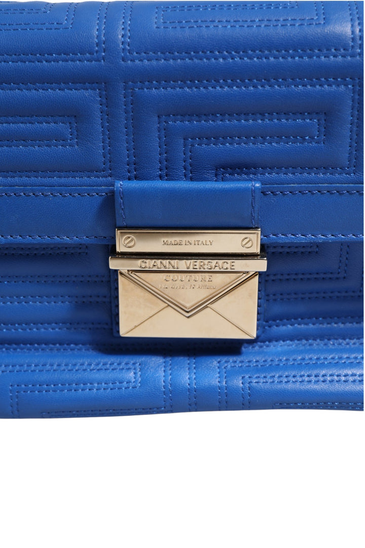 Couture Quilted Leather Shoulder Bag Versace