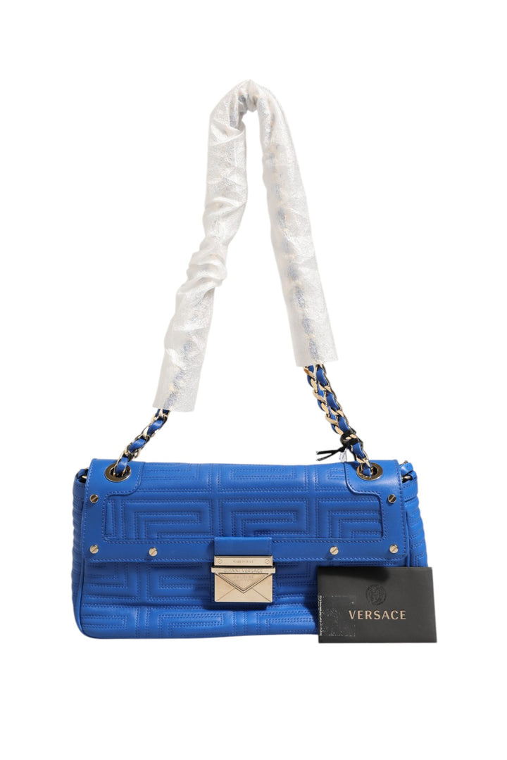Couture Quilted Leather Shoulder Bag Versace