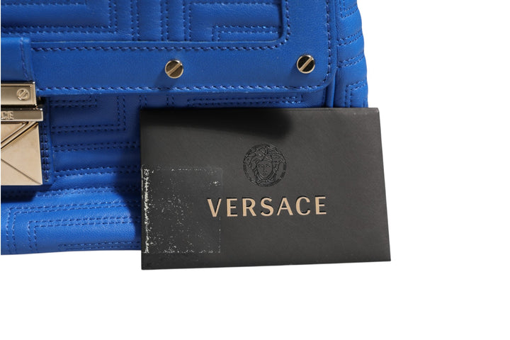 Couture Quilted Leather Shoulder Bag Versace