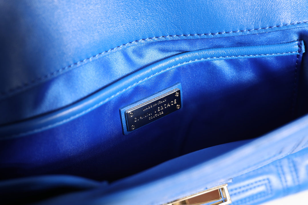 Couture Quilted Leather Shoulder Bag Versace
