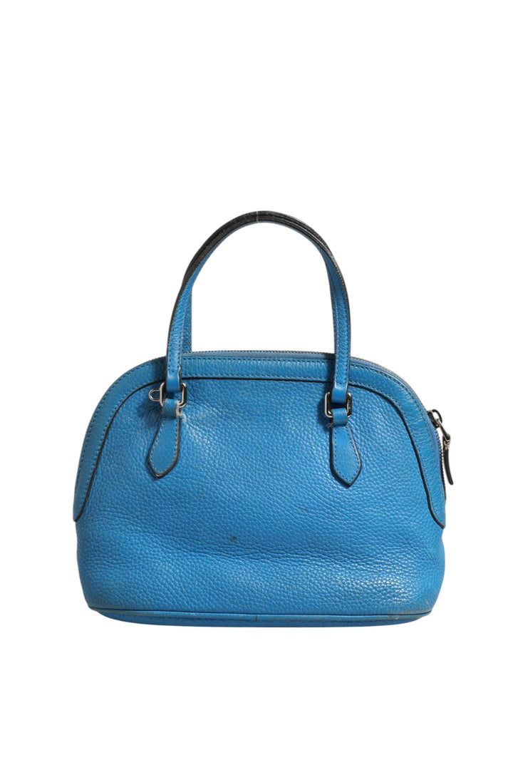 Blue Leather Dome Handbag Gucci