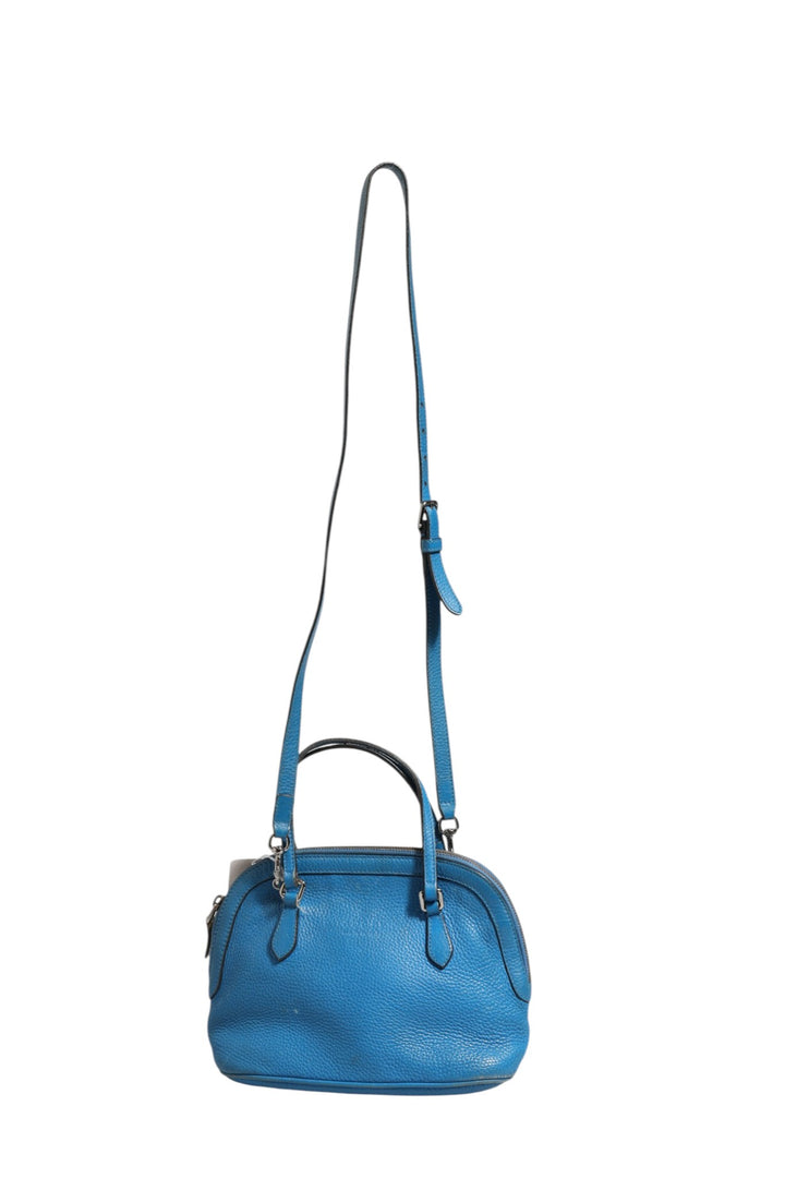 Blue Leather Dome Handbag Gucci
