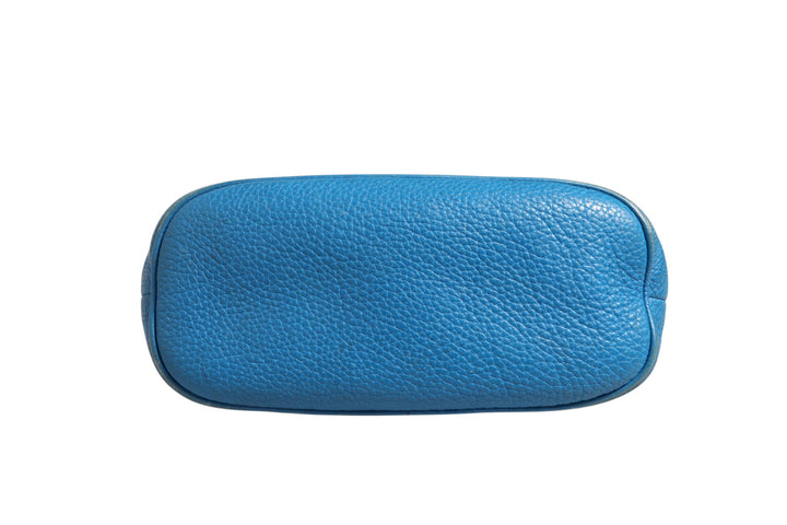 Blue Leather Dome Handbag Gucci