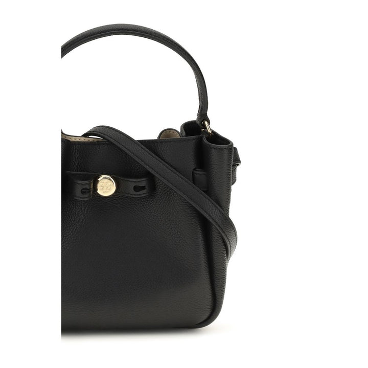 Black Calf Leather Bos Taurus Backet Bag Tory Burch