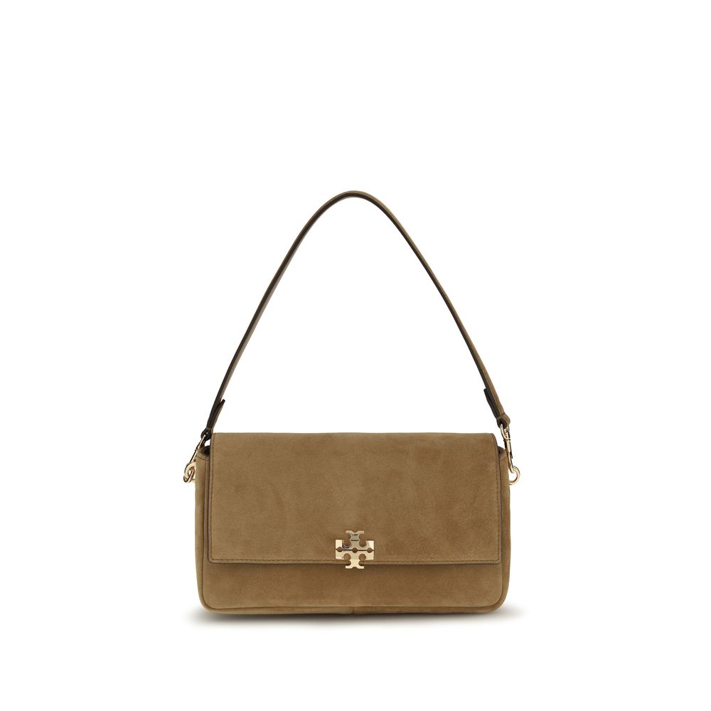 Beige Leather Shoulder Bag Tory Burch
