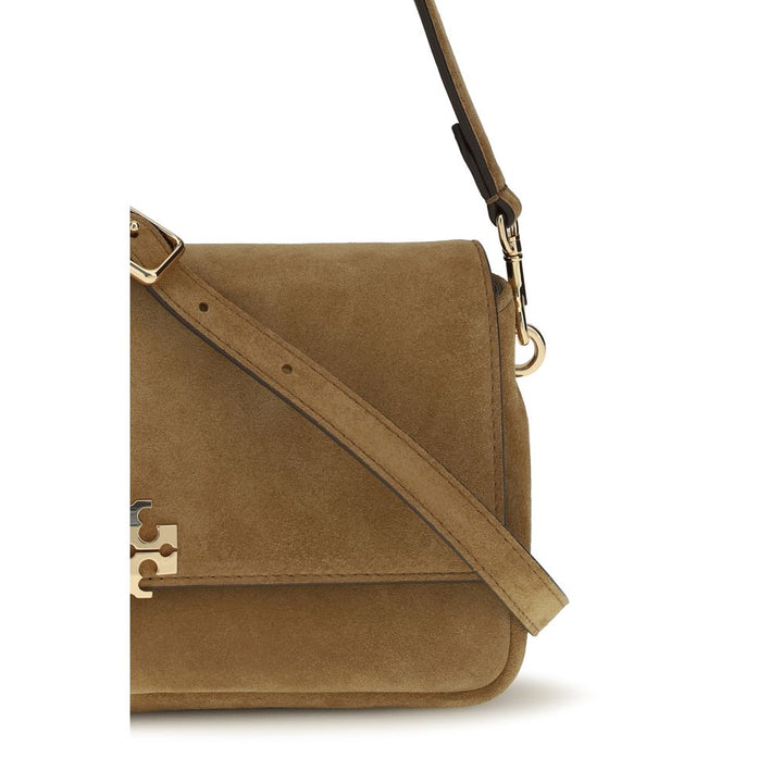 Beige Leather Shoulder Bag Tory Burch