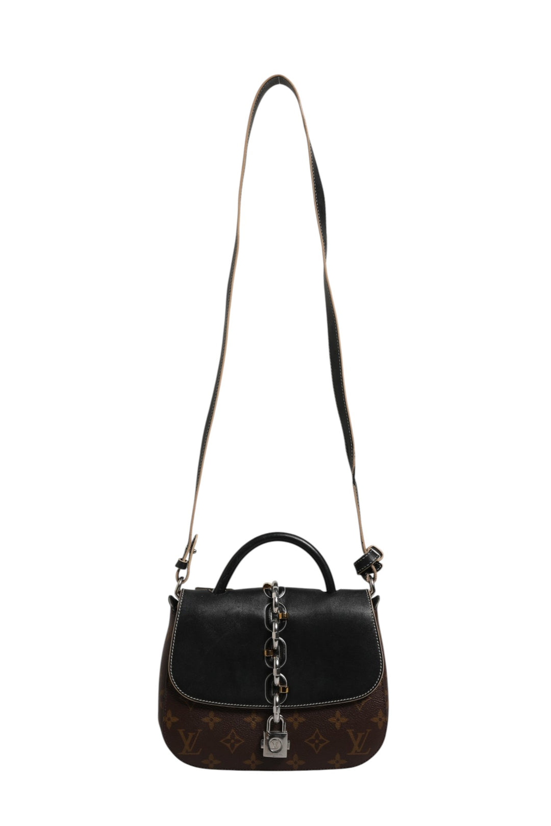 Calfskin Monogram Chain It Bag PM Black Louis Vuitton
