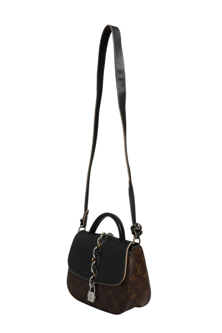 Calfskin Monogram Chain It Bag PM Black Louis Vuitton