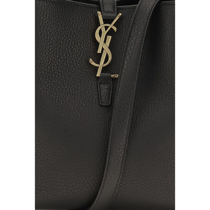 Black Calf Leather Bos Taurus Backet Bag Saint Laurent