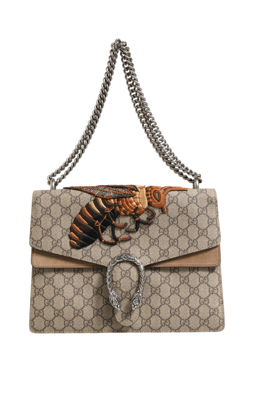 Supreme Monogram Bee Embroidered Shoulder Bag Gucci