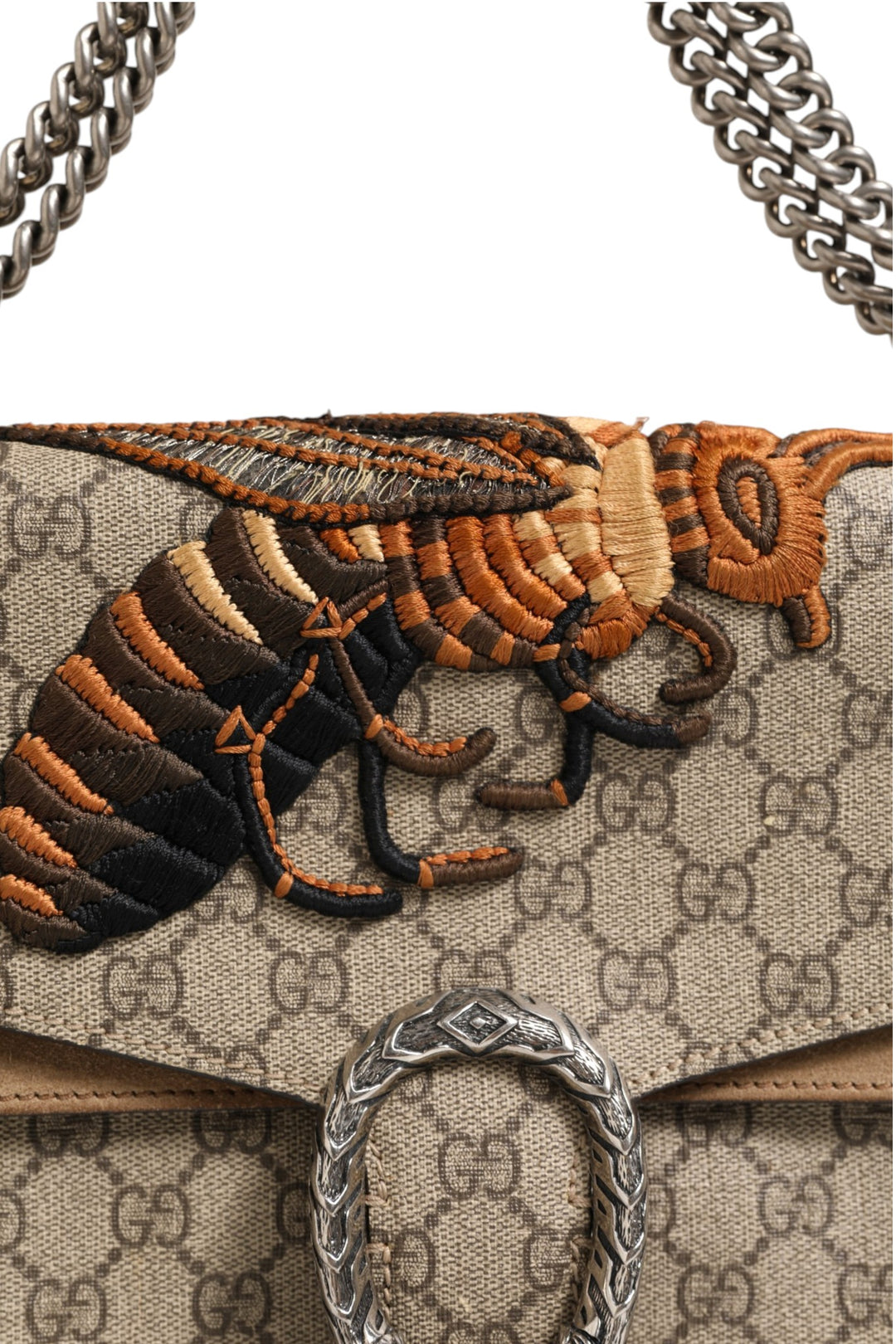 Supreme Monogram Bee Embroidered Shoulder Bag Gucci
