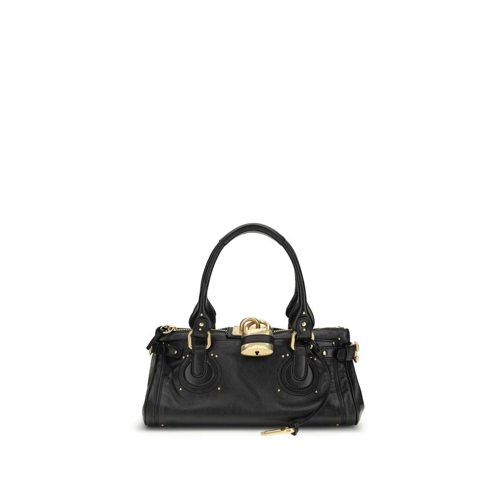 Black Buffalo Leather Shoulder Bag Chloé