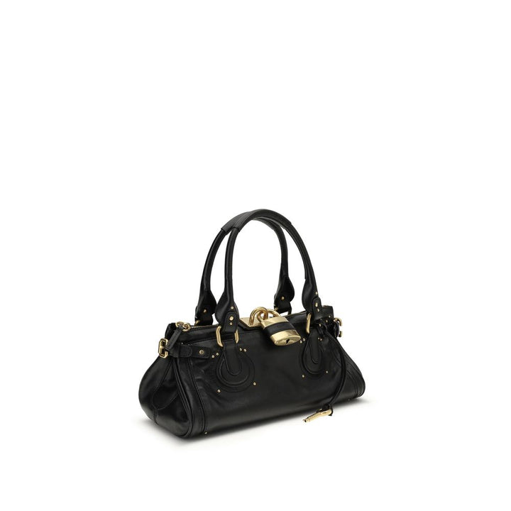 Black Buffalo Leather Shoulder Bag Chloé