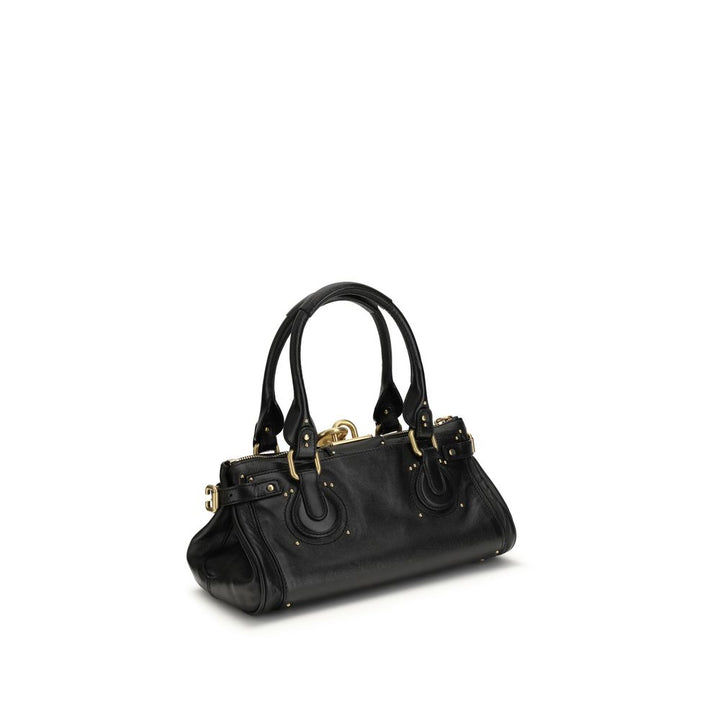 Black Buffalo Leather Shoulder Bag Chloé