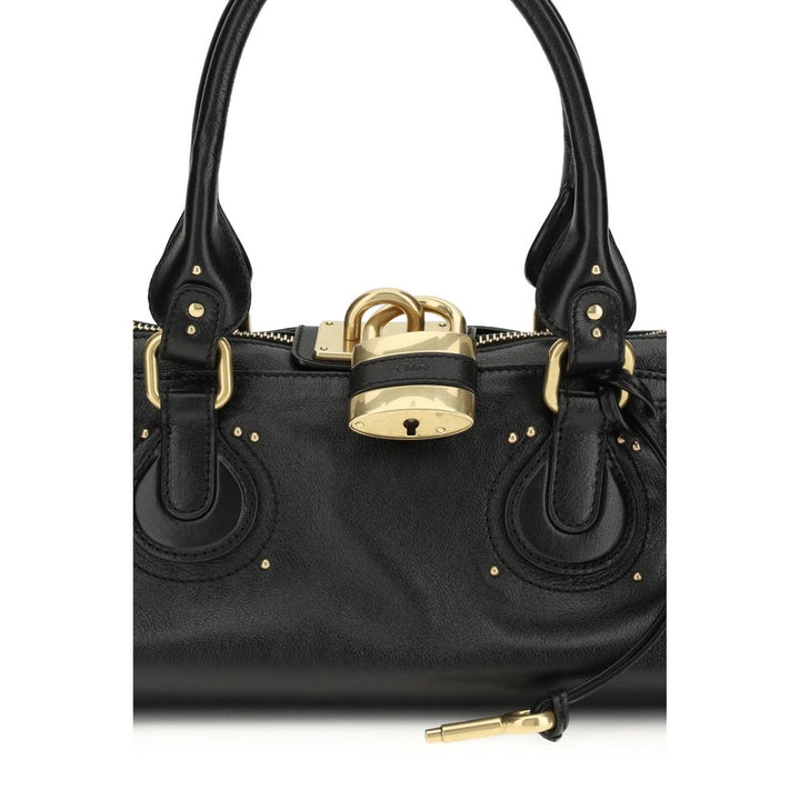Black Buffalo Leather Shoulder Bag Chloé