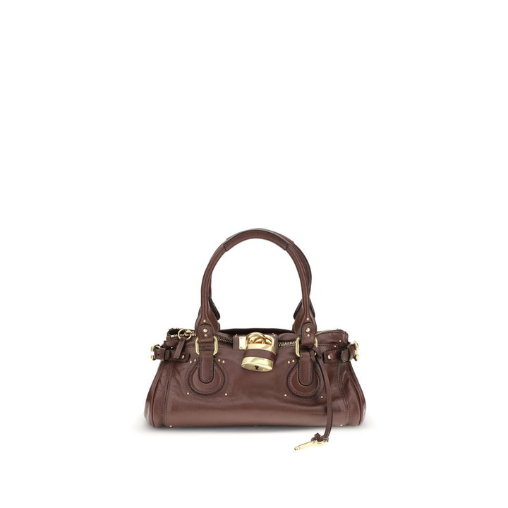Bordeaux Calf Leather Bos Taurus Shoulder Bag Chloé