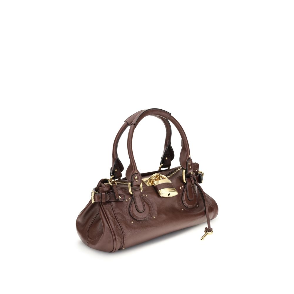 Bordeaux Calf Leather Bos Taurus Shoulder Bag Chloé
