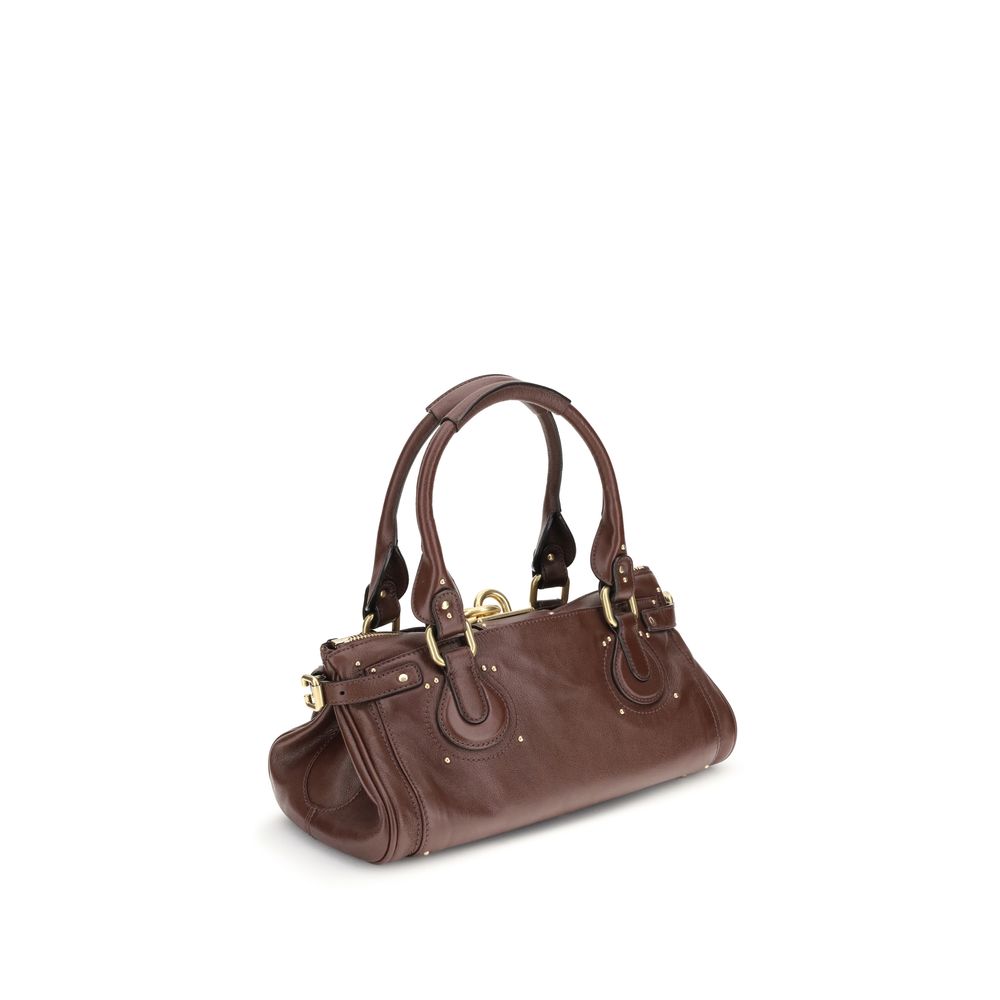 Bordeaux Calf Leather Bos Taurus Shoulder Bag Chloé