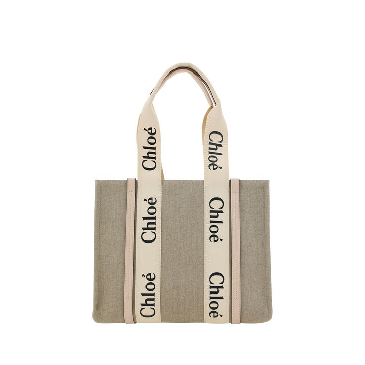 Beige Linen Handbag Chloé