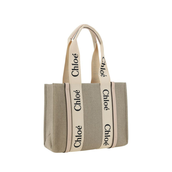 Beige Linen Handbag Chloé