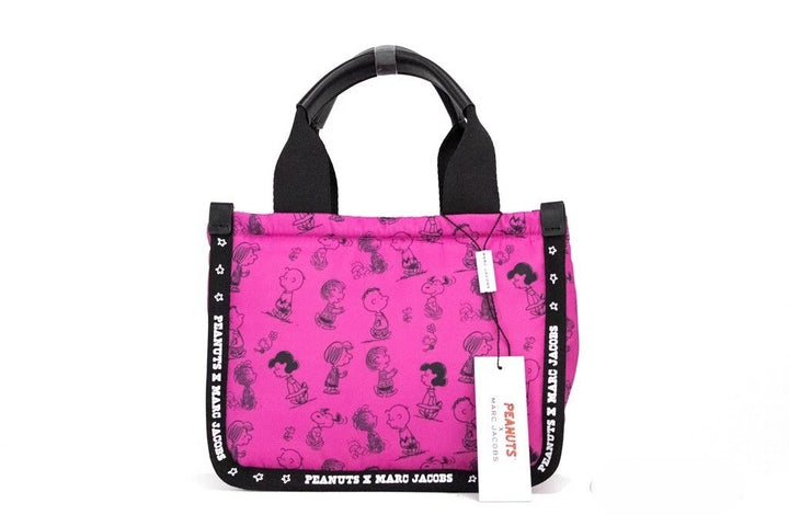 Marc Jacobs X Peanuts Mini Fuchsia Fedora Puffy Nylon Tote Convertible Handbag Marc Jacobs