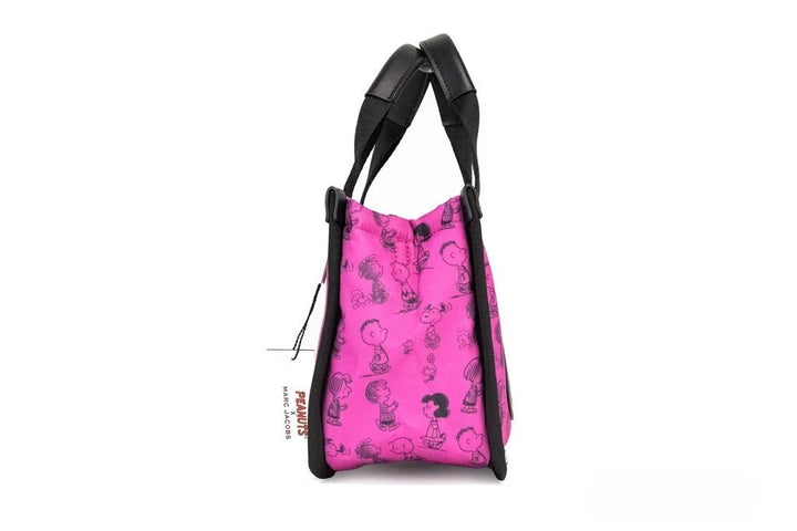 Marc Jacobs X Peanuts Mini Fuchsia Fedora Puffy Nylon Tote Convertible Handbag Marc Jacobs