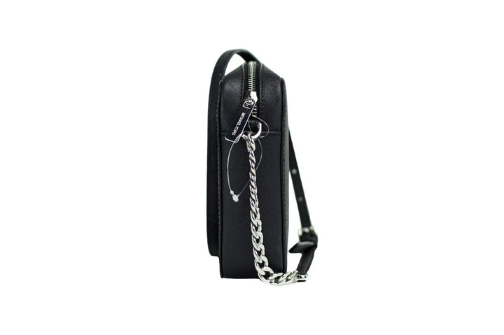 Michael Kors Jet Set Large East West Black Saffiano Leather Crossbody Handbag Michael Kors