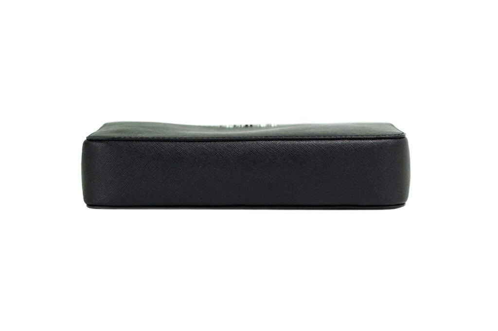 Michael Kors Jet Set Large East West Black Saffiano Leather Crossbody Handbag Michael Kors