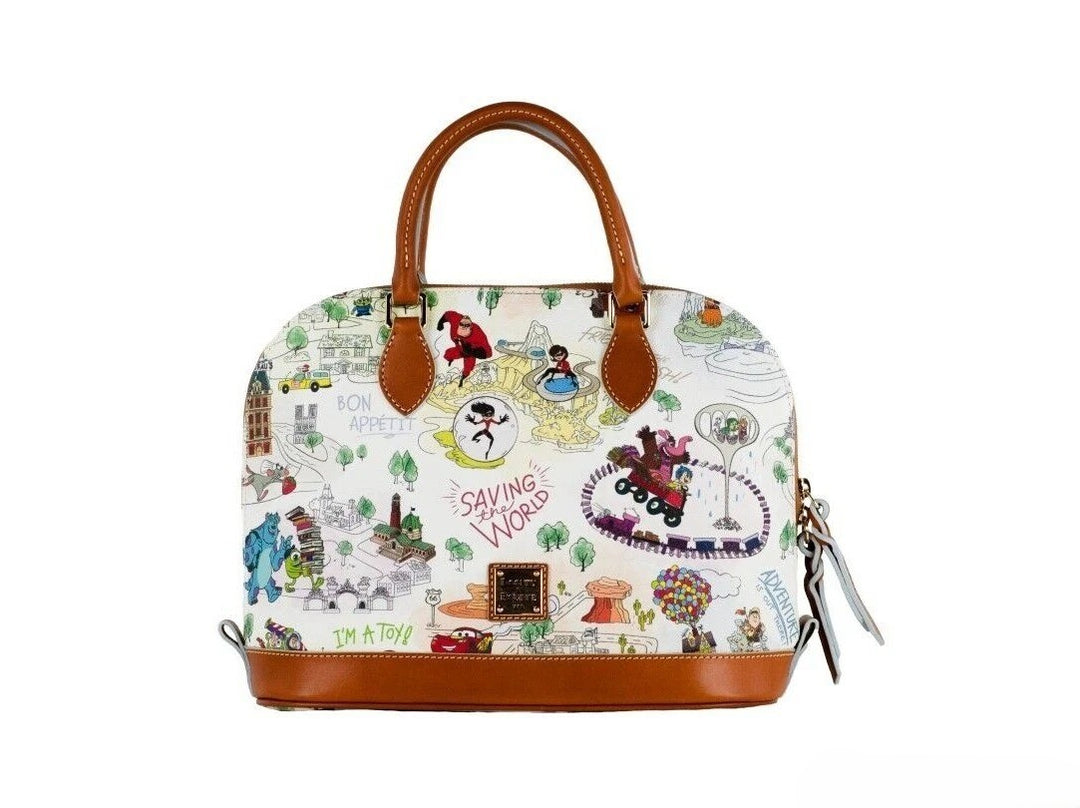 Dooney & Bourke Disney Pixar Maps Satchel Crossbody Bag Purse Dooney & Bourke