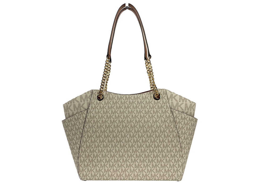 Michael Kors Jet Set Travel Large Logo Tote Vanilla Michael Kors