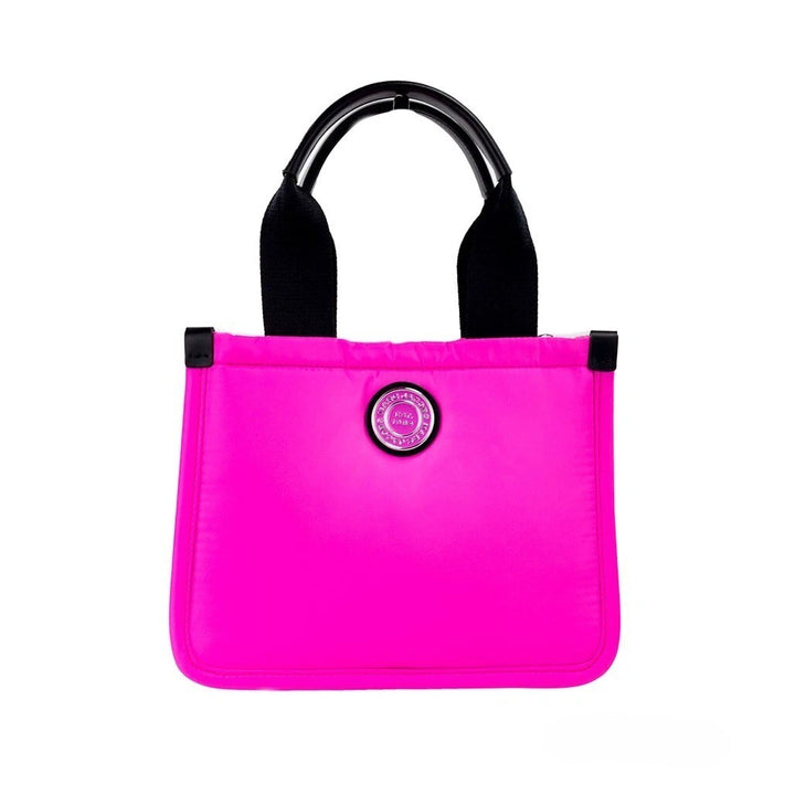 Marc Jacobs Small Neon Fuchsia Nylon Fabric Tote Convertible Bag Purse Marc Jacobs