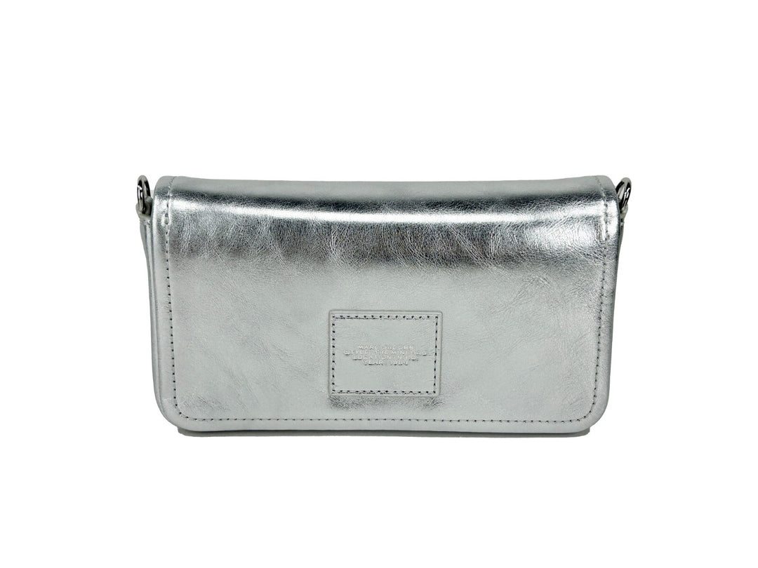 Marc Jacobs The Metallic Leather Chain Mini Bag - Silver Marc Jacobs