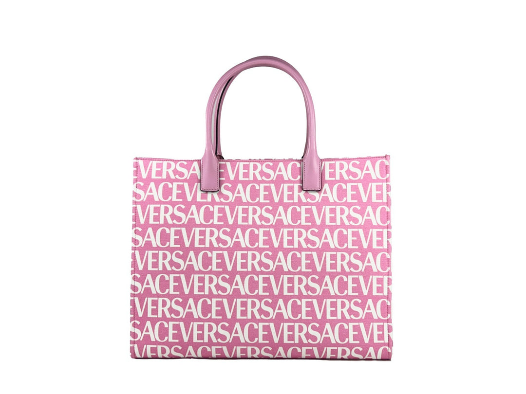 Versace Medusa Large Canvas Large Tote Bag Baby Pink Versace
