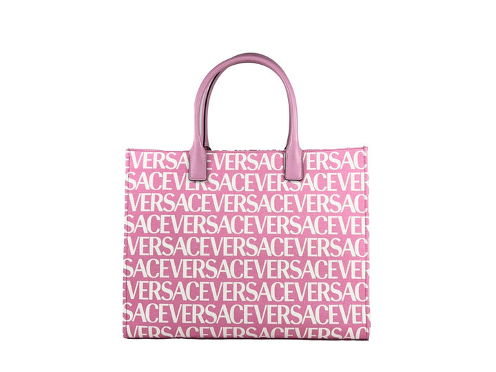 Versace Medusa Large Canvas Large Tote Bag Baby Pink Versace