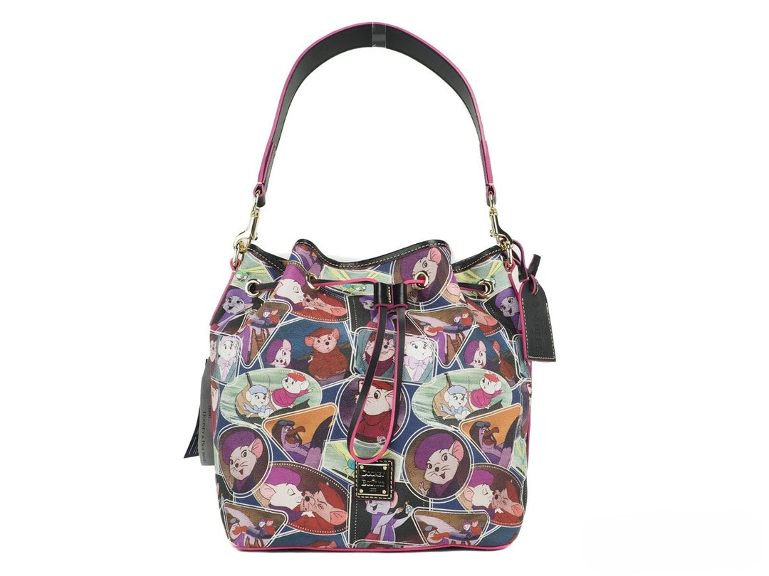 Dooney & Bourke Disney Rescuers Drawstring Bucket Shoulder Bag Dooney & Bourke