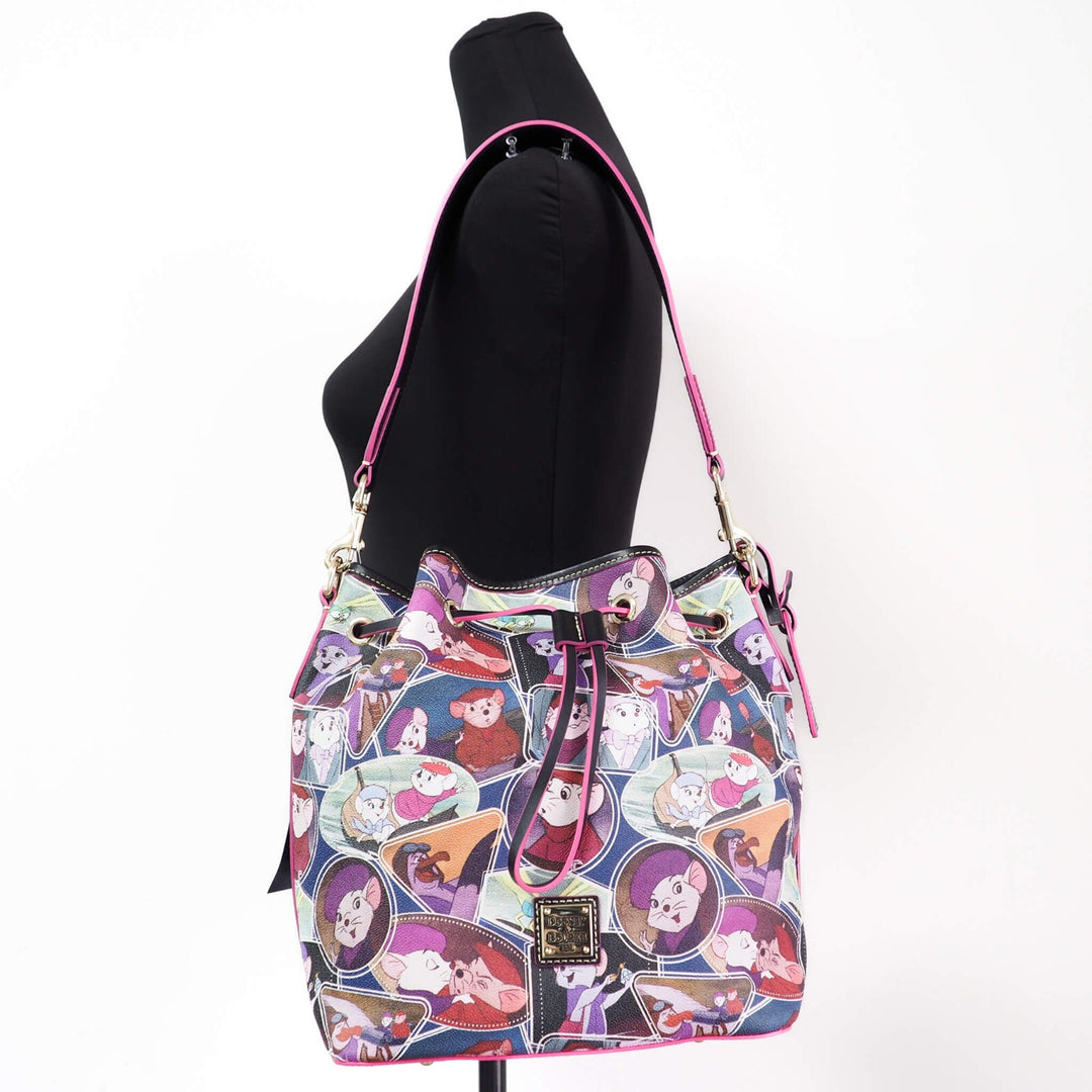 Dooney & Bourke Disney Rescuers Drawstring Bucket Shoulder Bag Dooney & Bourke