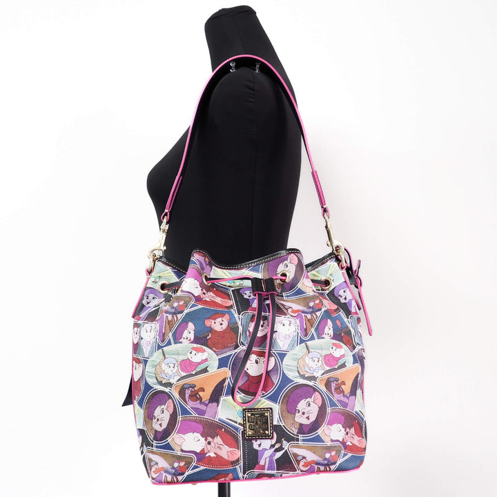 Dooney & Bourke Disney Rescuers Drawstring Bucket Shoulder Bag Dooney & Bourke