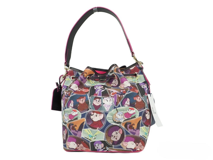 Dooney & Bourke Disney Rescuers Drawstring Bucket Shoulder Bag Dooney & Bourke
