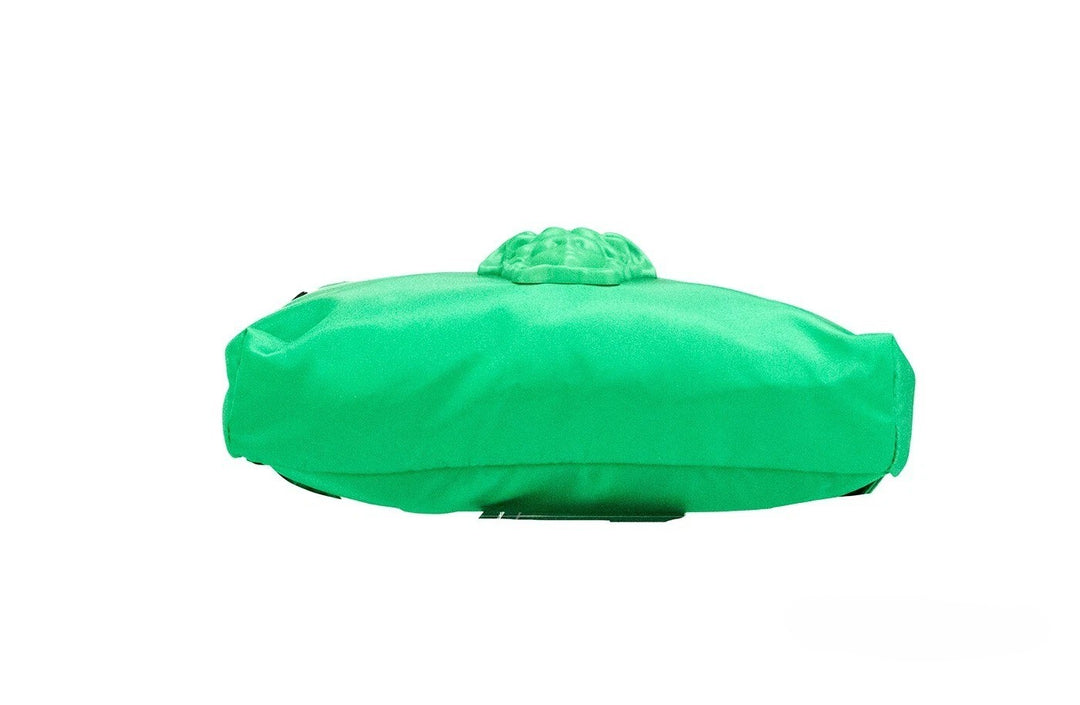 Versace Small Bright Green Nylon Matte Medusa Belt Bag Waist Fanny Pack Purse Versace